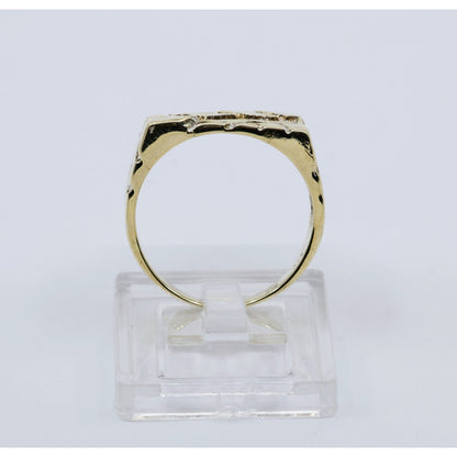 10K Yellow Gold Nugget Ring