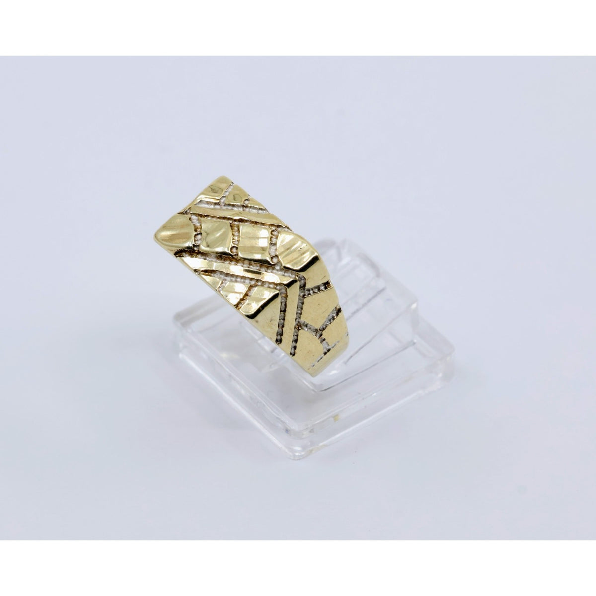 10K Yellow Gold Nugget Ring