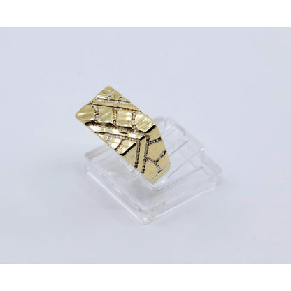 10K Yellow Gold Nugget Ring