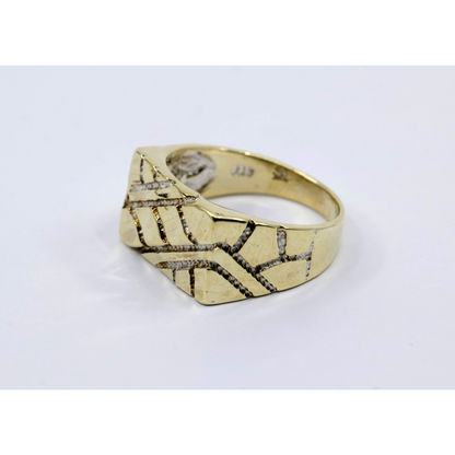 10K Yellow Gold Nugget Ring