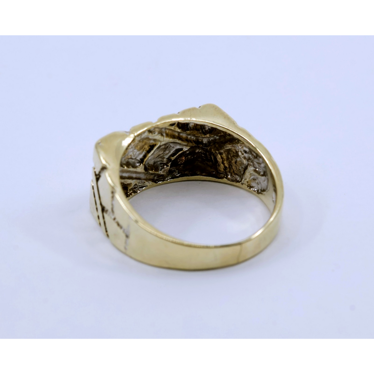 10K Yellow Gold Nugget Ring