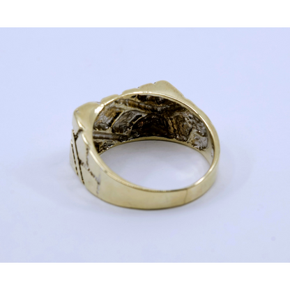 10K Yellow Gold Nugget Ring