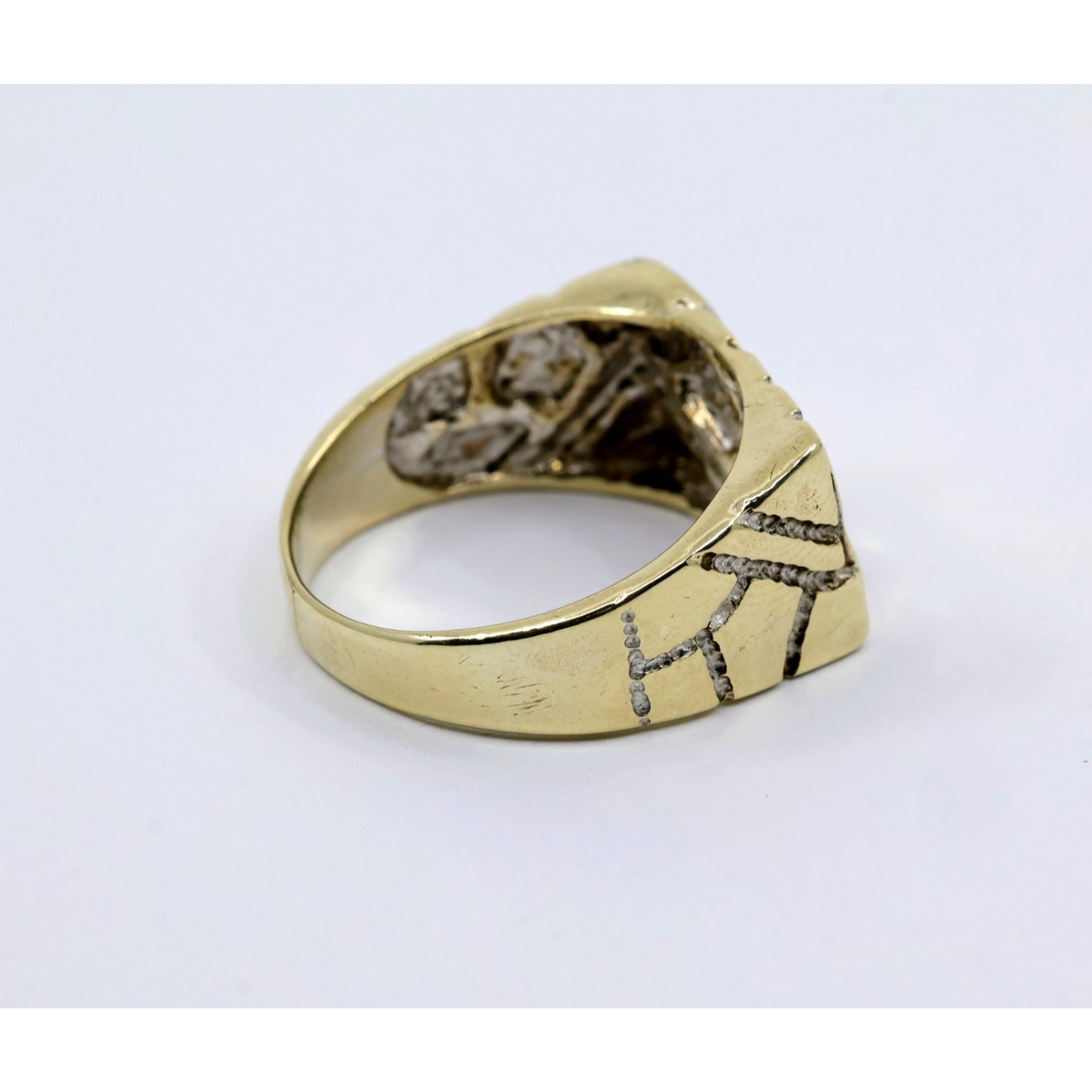 10K Yellow Gold Nugget Ring