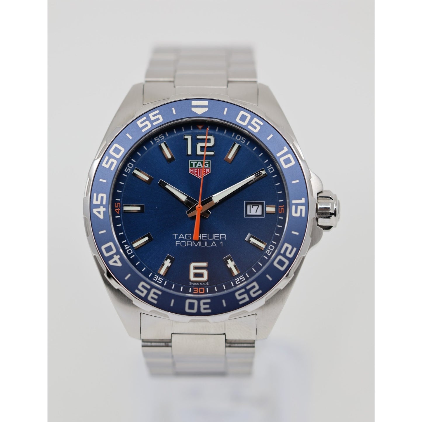 TAG Heuer Formula 1 WAZ1010.BA0842 43mm Blue Dial Quartz Steel Men's Watch