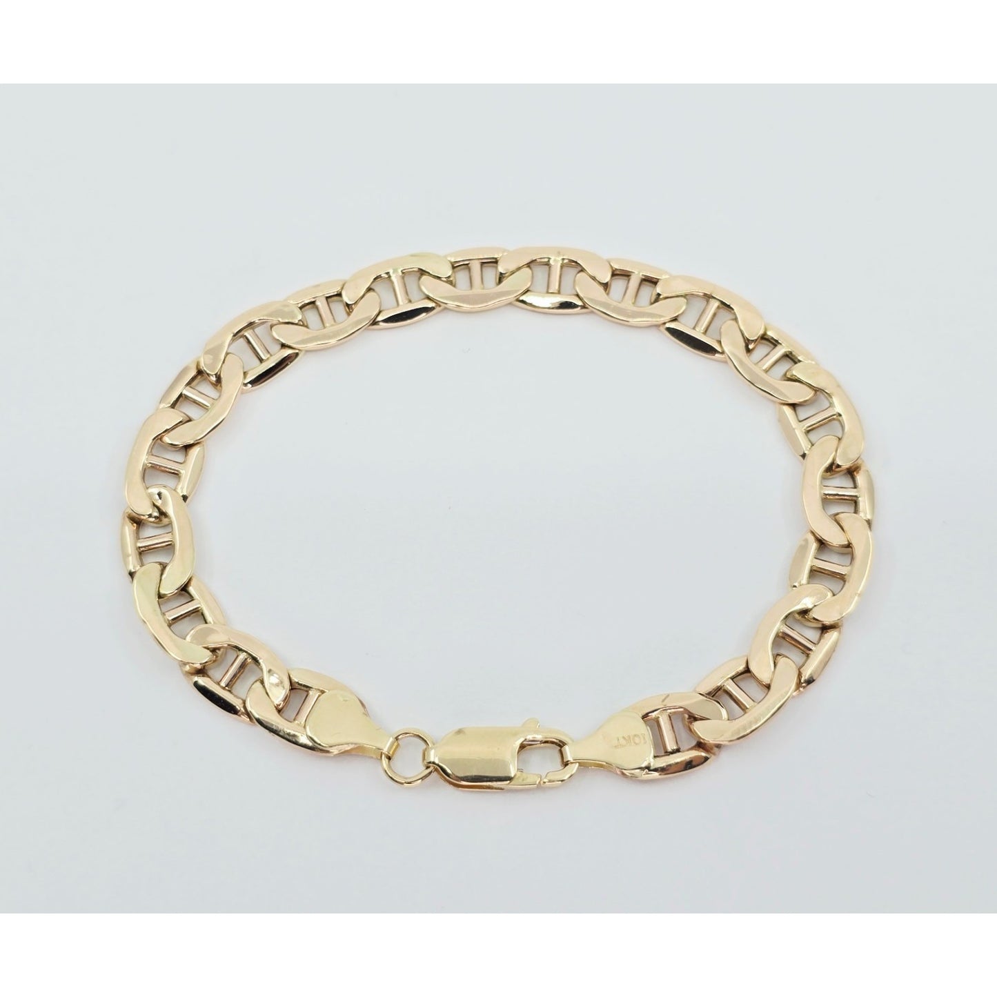 10K Yellow Gold Mariner Link Chain Bracelet