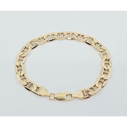 10K Yellow Gold Mariner Link Chain Bracelet