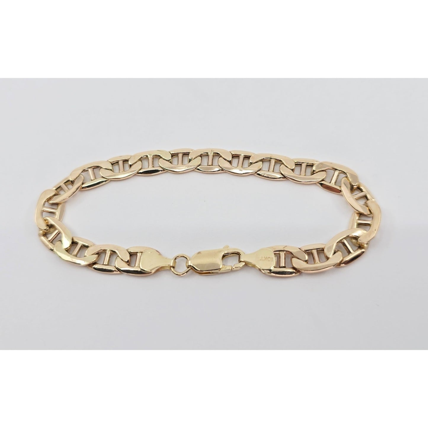 10K Yellow Gold Mariner Link Chain Bracelet