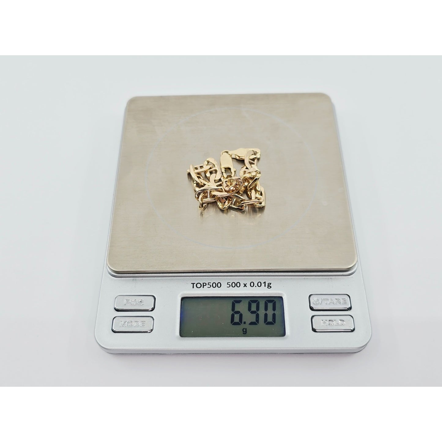 10K Yellow Gold Mariner Link Chain Bracelet