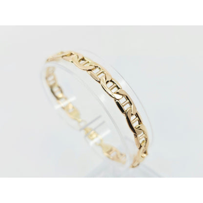10K Yellow Gold Mariner Link Chain Bracelet