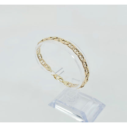 10K Yellow Gold Mariner Link Chain Bracelet