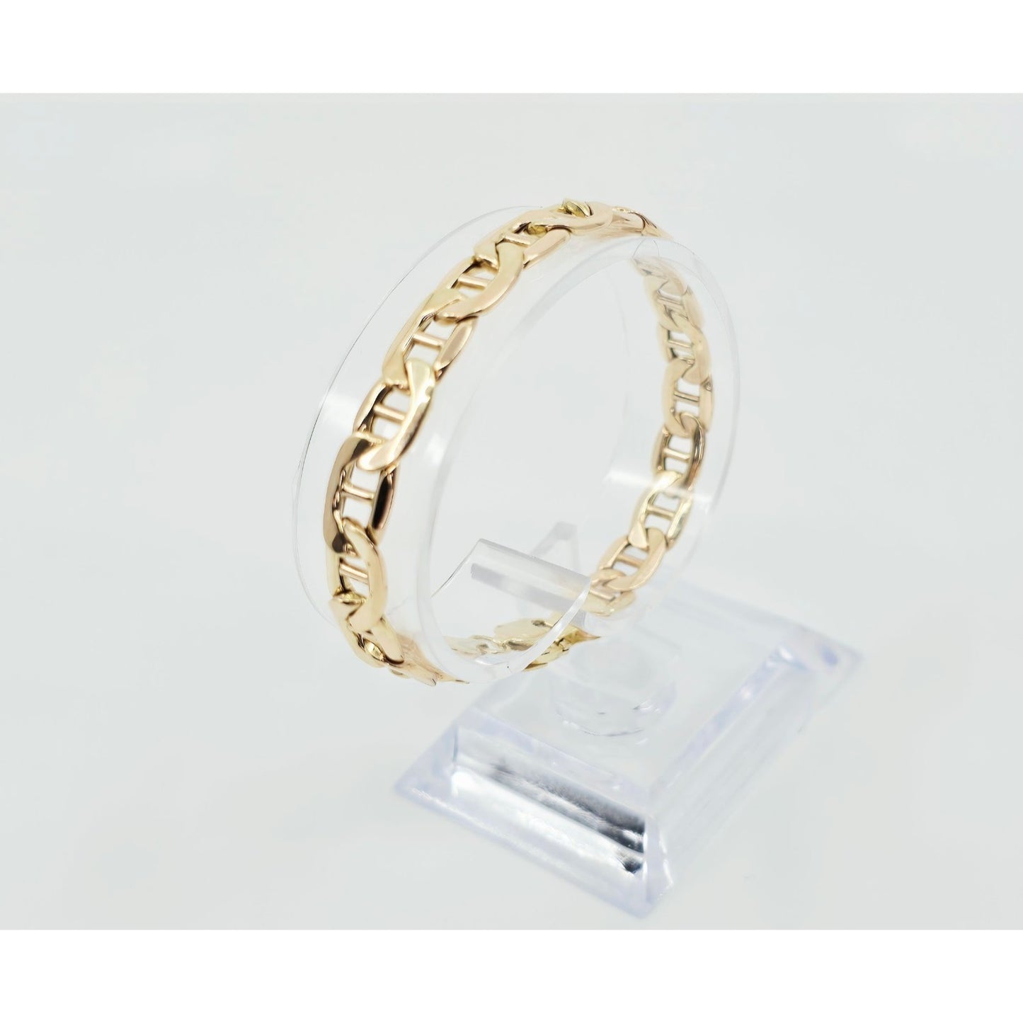 10K Yellow Gold Mariner Link Chain Bracelet