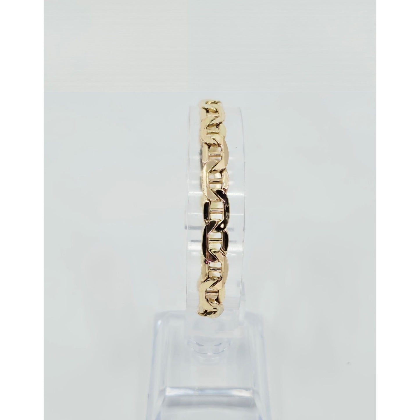 10K Yellow Gold Mariner Link Chain Bracelet