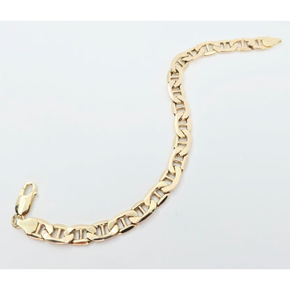 10K Yellow Gold Mariner Link Chain Bracelet