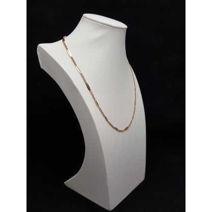 Vintage 14K Rose Gold Link Chain Necklace