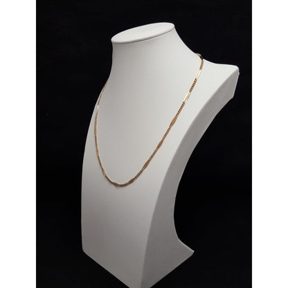 Vintage 14K Rose Gold Link Chain Necklace