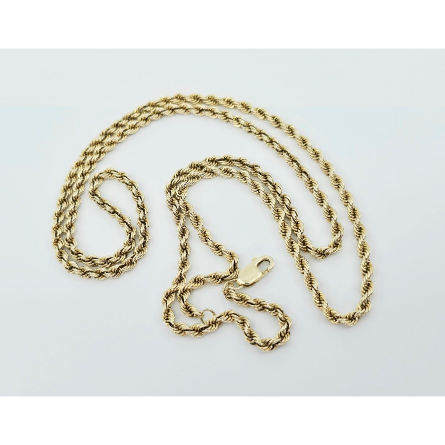 14K Yellow Gold Rope Chain Necklace