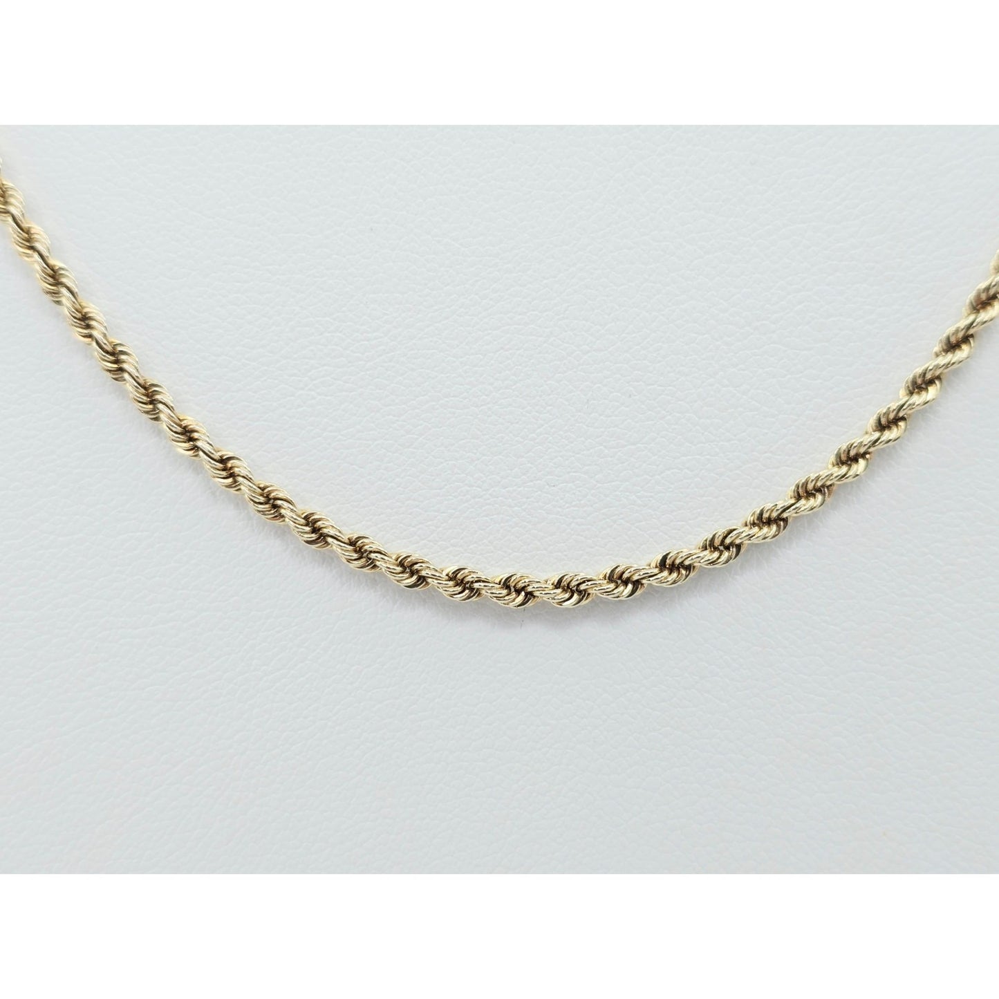 14K Yellow Gold Rope Chain Necklace