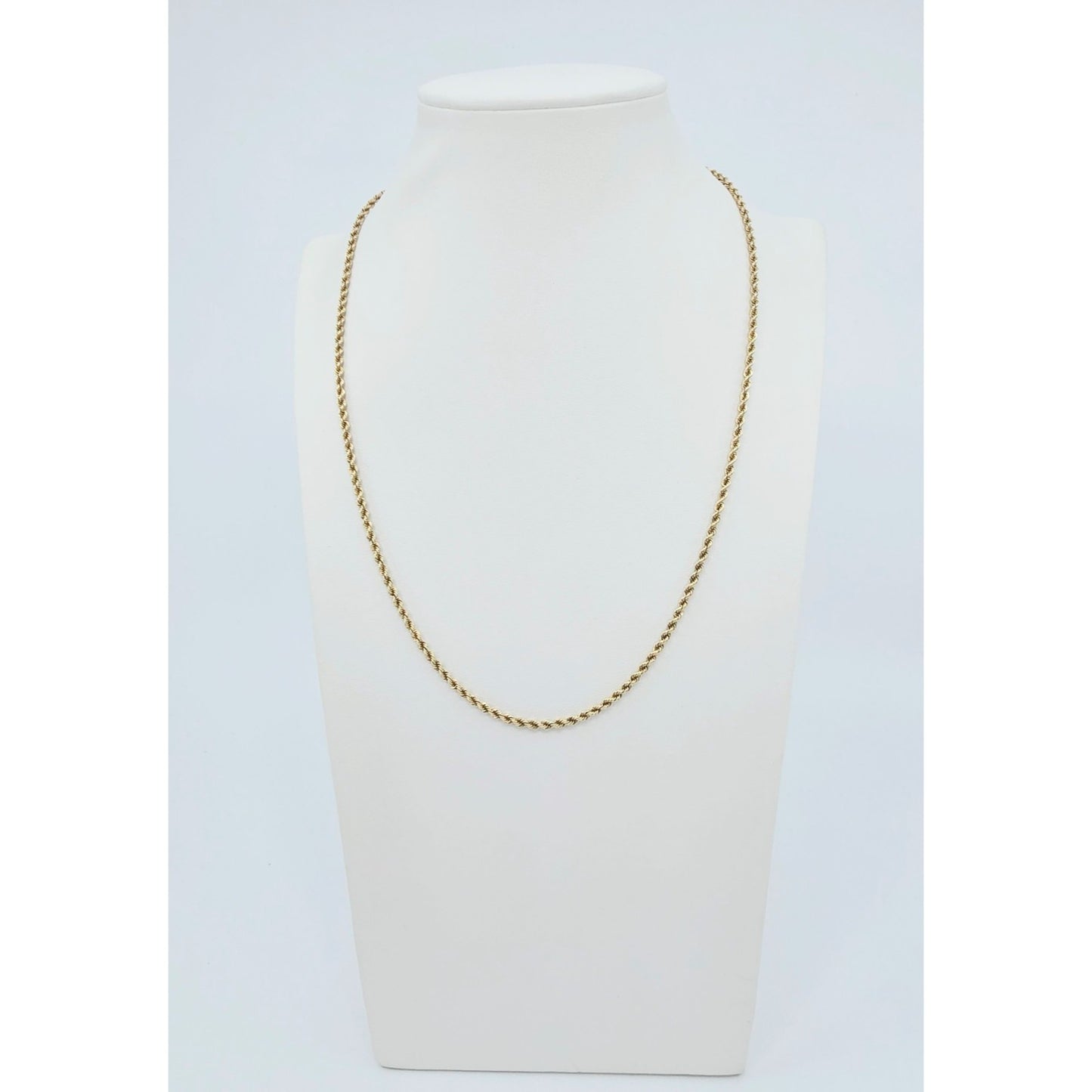 14K Yellow Gold Rope Chain Necklace