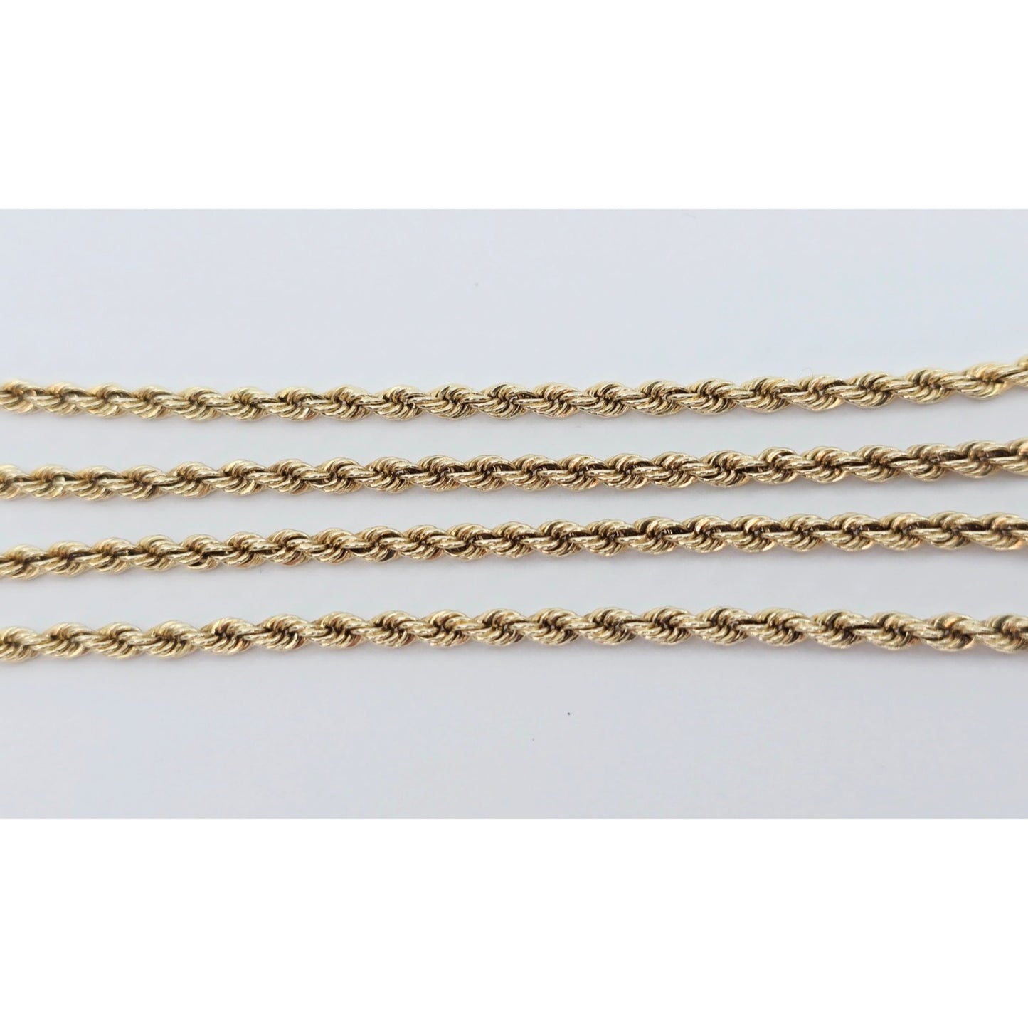 14K Yellow Gold Rope Chain Necklace