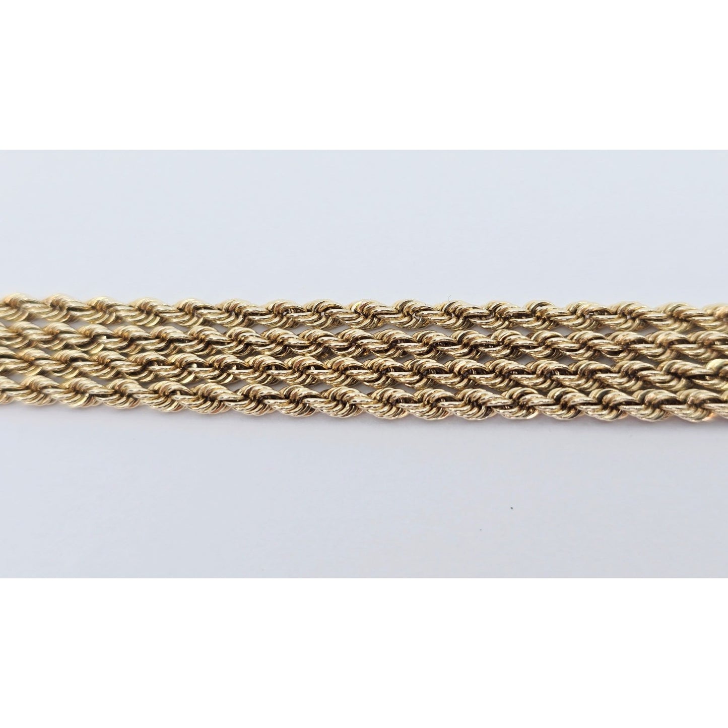 14K Yellow Gold Rope Chain Necklace