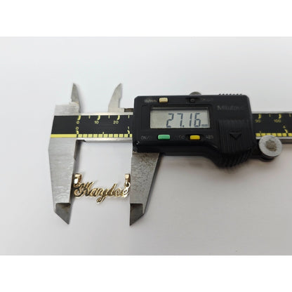 14K Yellow Gold Name Initial "Kaylee" Charm Pendant