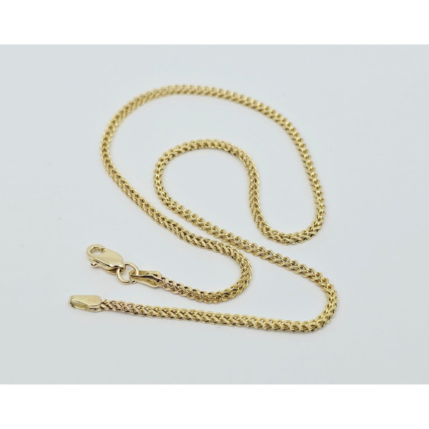 14K Yellow Gold Franco Link Anklet Bracelet
