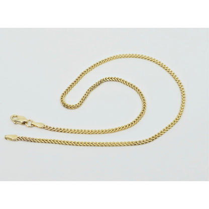 14K Yellow Gold Franco Link Anklet Bracelet
