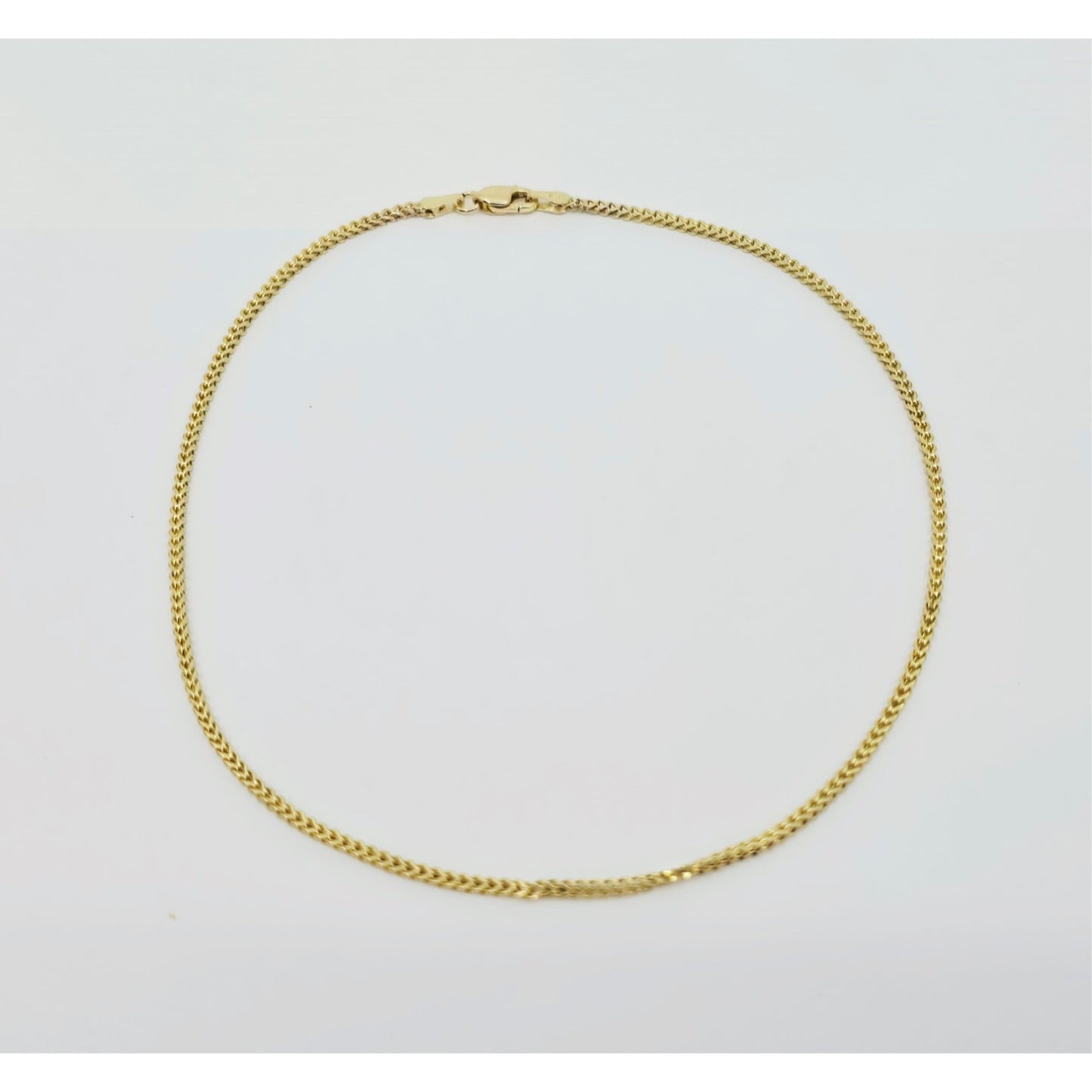 14K Yellow Gold Franco Link Anklet Bracelet