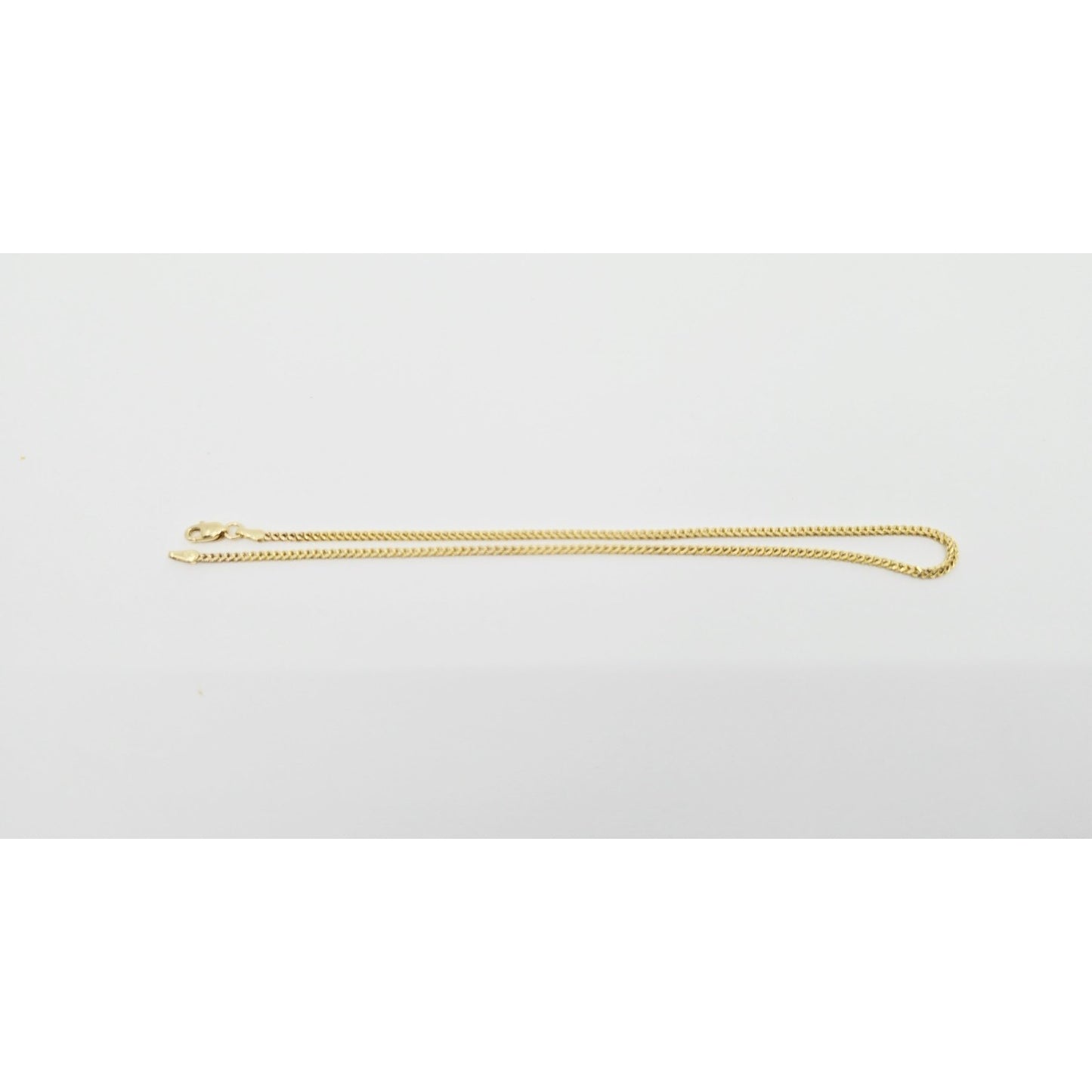 14K Yellow Gold Franco Link Anklet Bracelet
