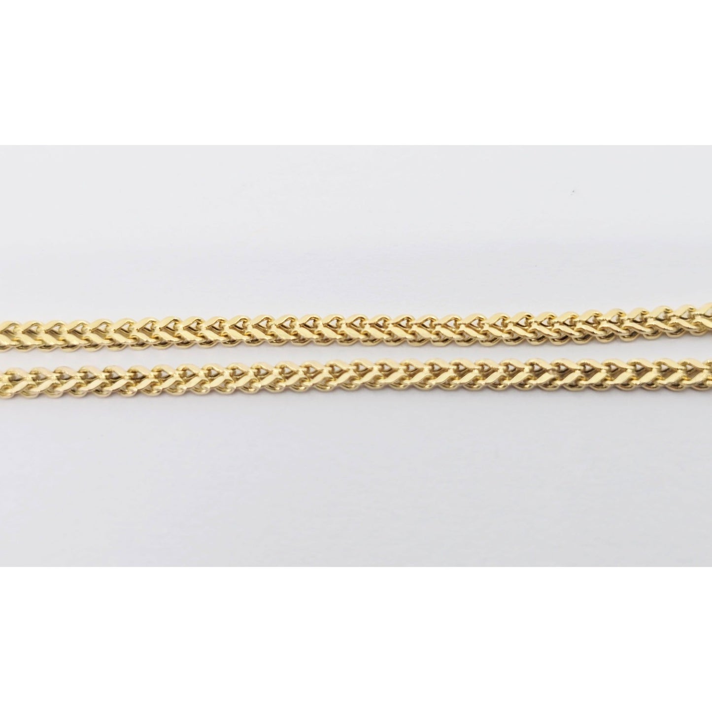 14K Yellow Gold Franco Link Anklet Bracelet