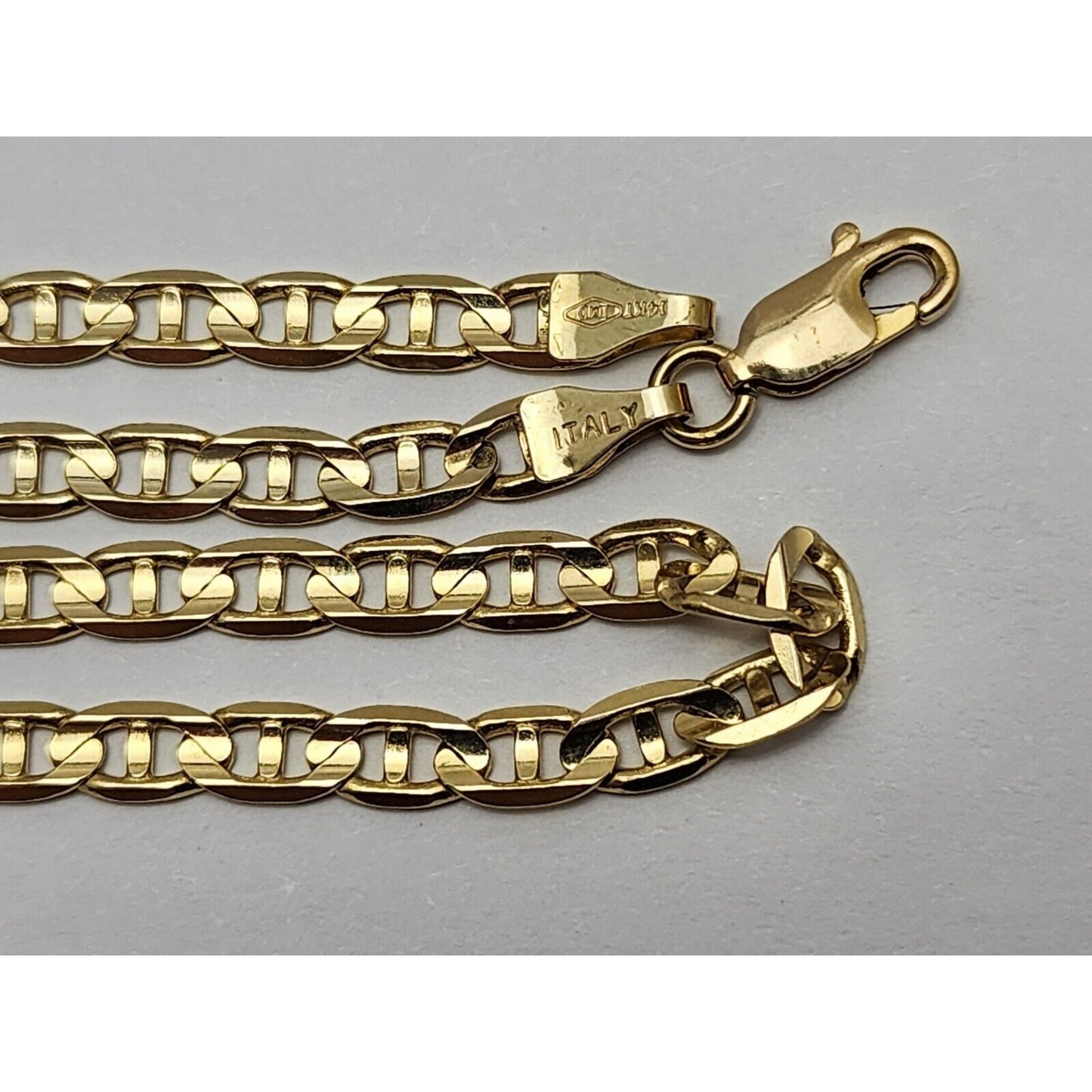 14K Yellow Gold Mariner Link Chain Necklace