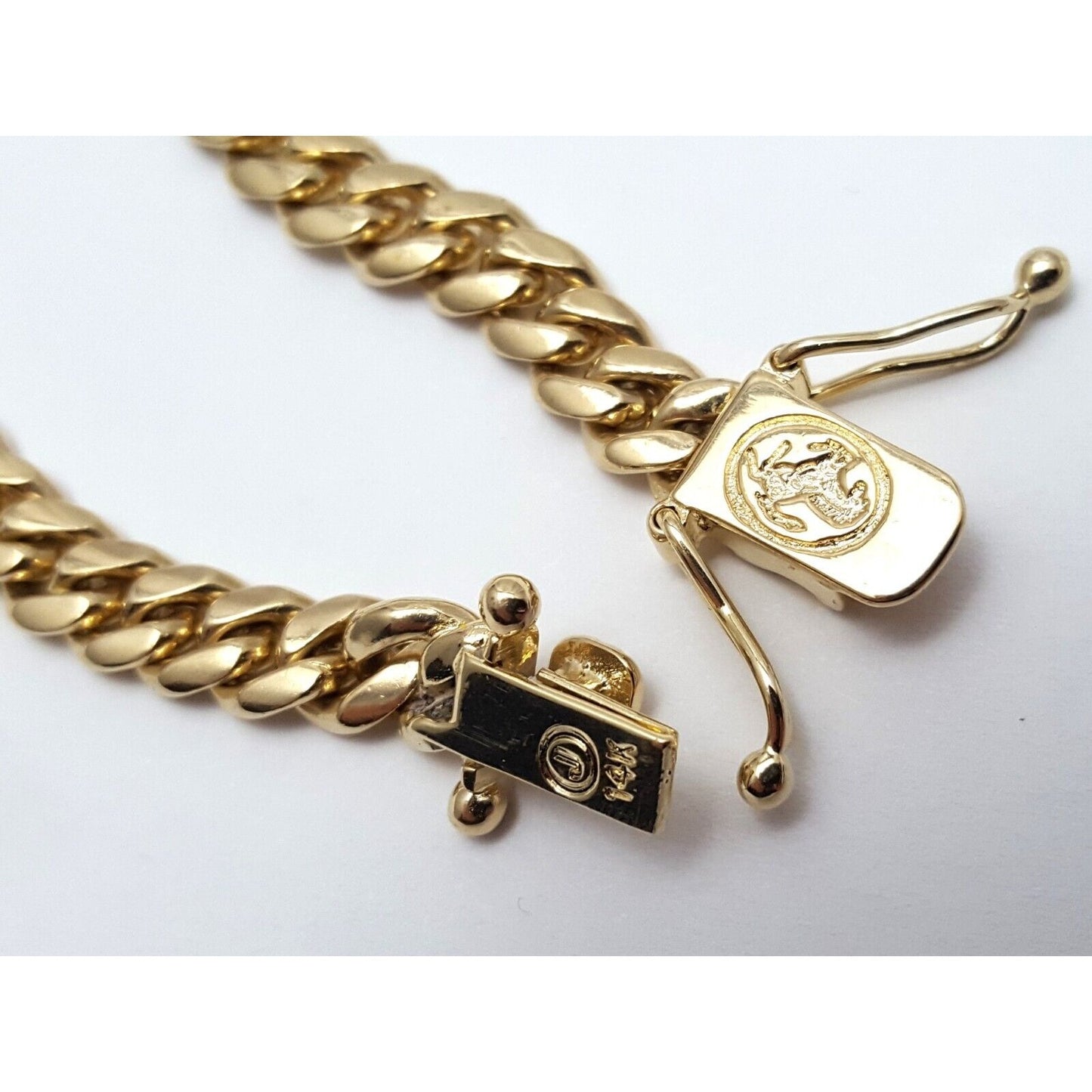 14K Yellow Gold Cuban Link Chain Necklace