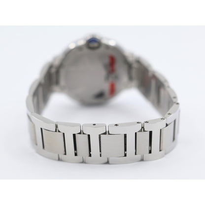 Cartier Ballon Bleu WSBB0048 36mm Automatic Custom Diamond Bezel Watch