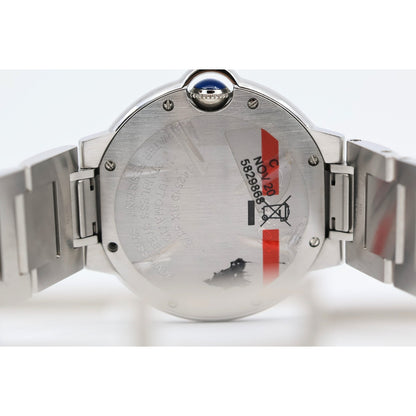 Cartier Ballon Bleu WSBB0048 36mm Automatic Custom Diamond Bezel Watch