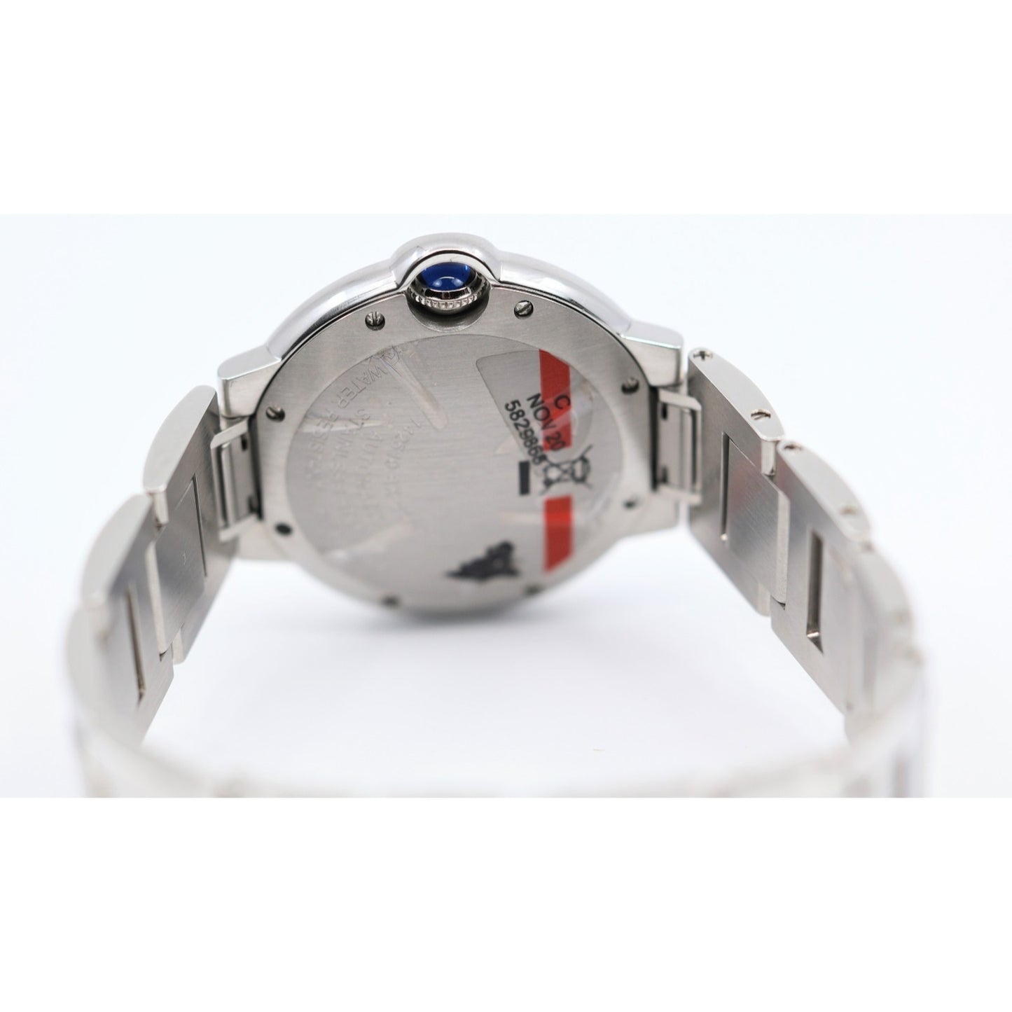 Cartier Ballon Bleu WSBB0048 36mm Automatic Custom Diamond Bezel Watch