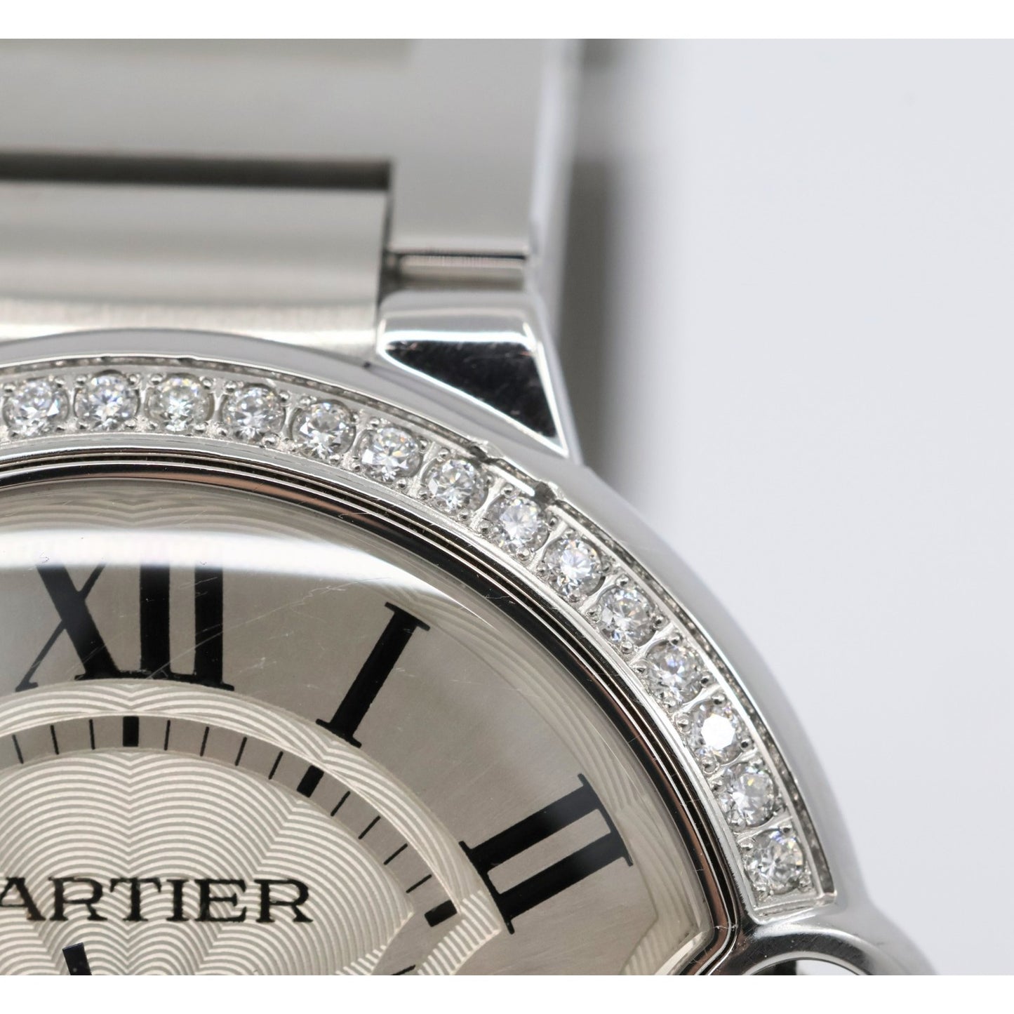 Cartier Ballon Bleu WSBB0048 36mm Automatic Custom Diamond Bezel Watch