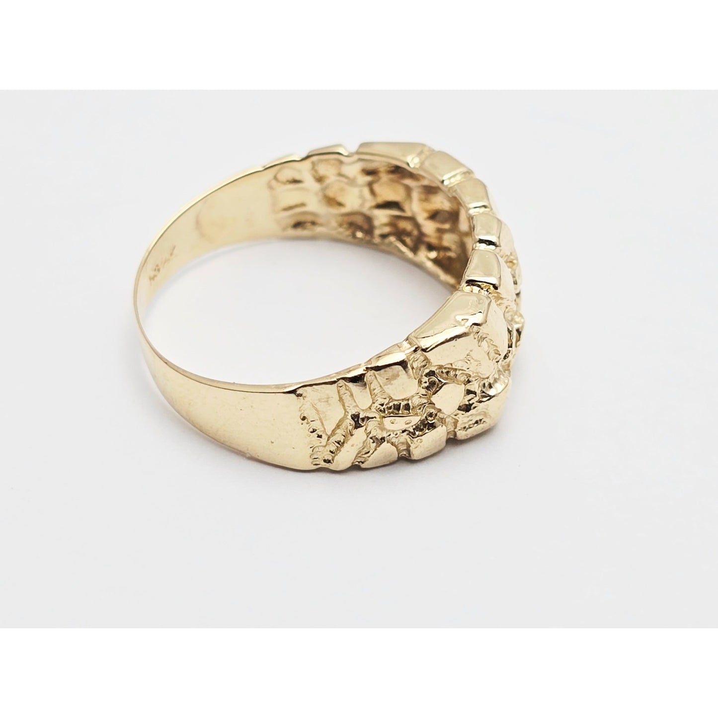 14K Yellow Gold Nugget Ring
