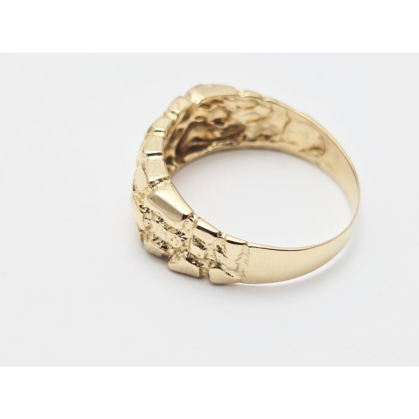 14K Yellow Gold Nugget Ring