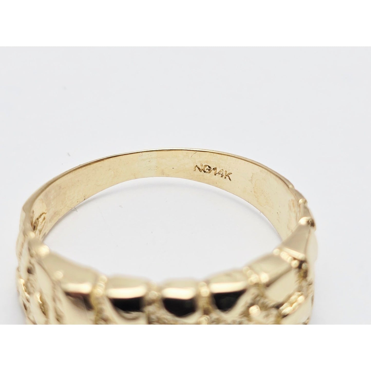 14K Yellow Gold Nugget Ring