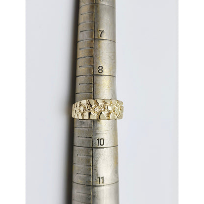 14K Yellow Gold Nugget Ring