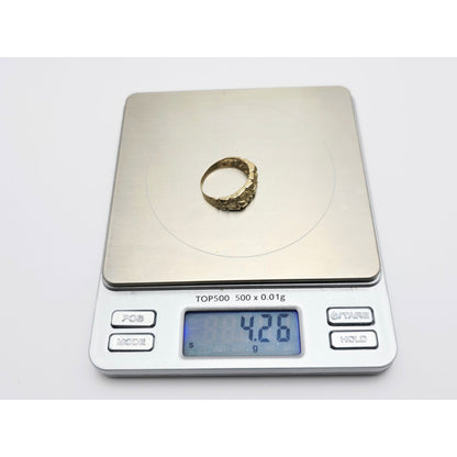 14K Yellow Gold Nugget Ring
