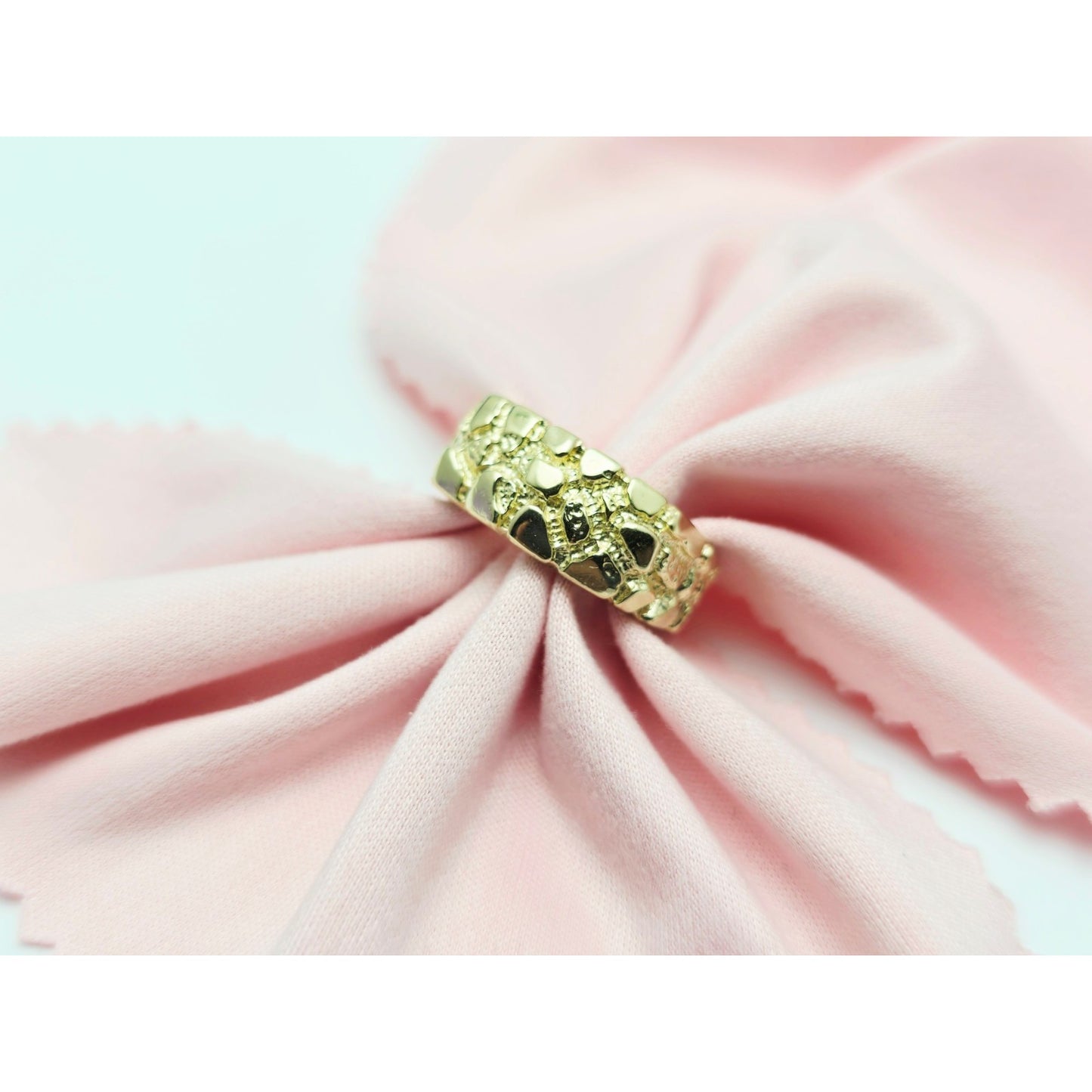 14K Yellow Gold Nugget Ring