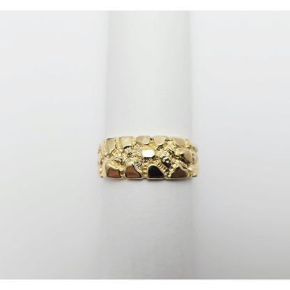 14K Yellow Gold Nugget Ring