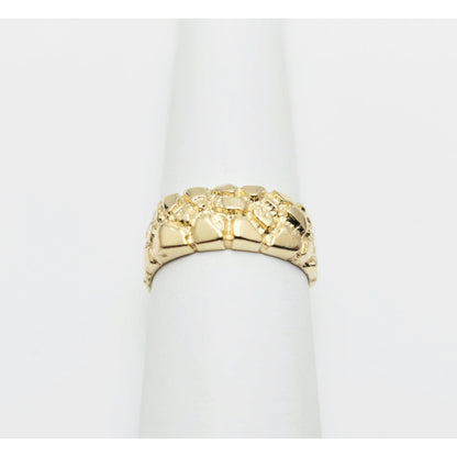 14K Yellow Gold Nugget Ring