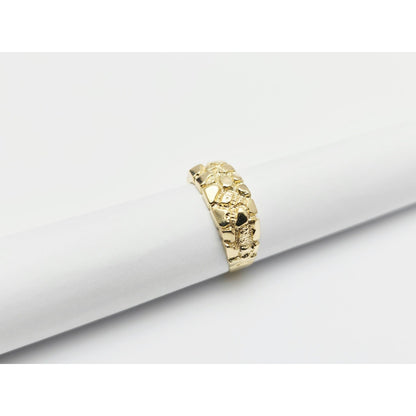 14K Yellow Gold Nugget Ring