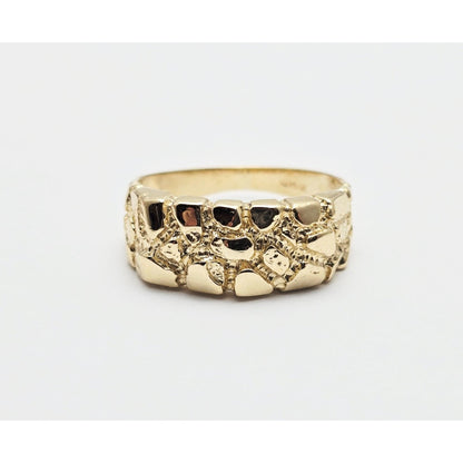 14K Yellow Gold Nugget Ring