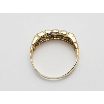 14K Yellow Gold Nugget Ring