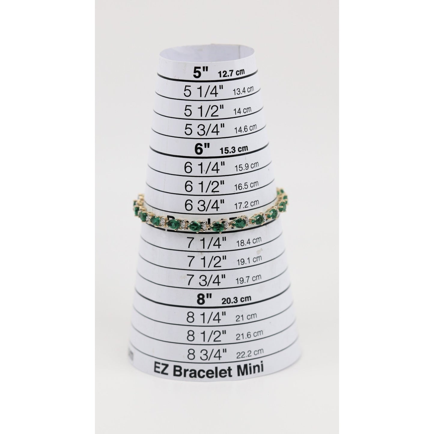 10K Yellow Gold Tourmaline Tennis Link Bracelet