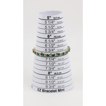 10K Yellow Gold Tourmaline Tennis Link Bracelet