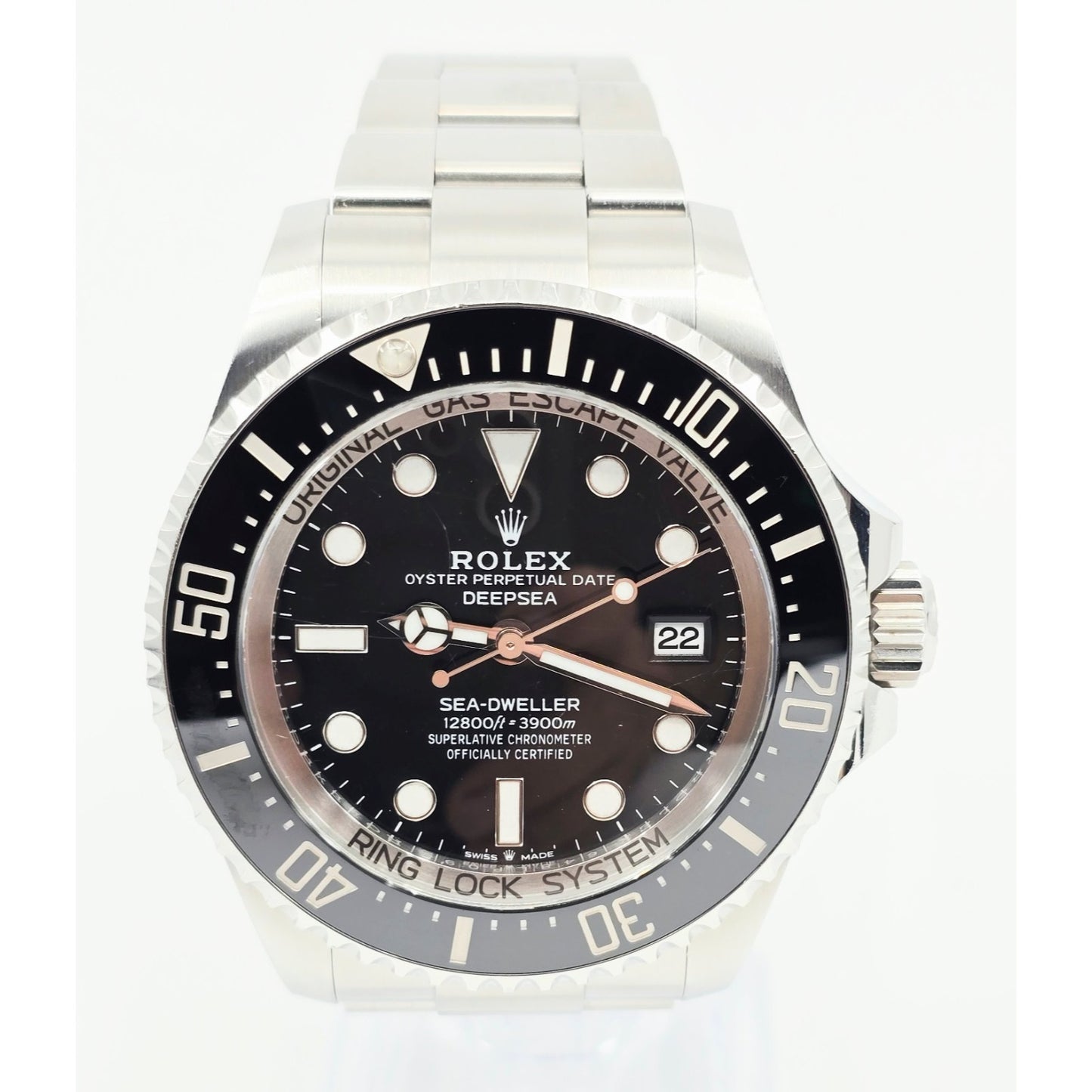 Rolex Sea Dweller Deepsea 44mm Black Dial Stainless Steel Automatic Watch 136660